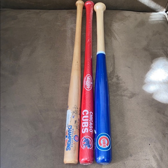 MLB Chicago Cubs Mini Baseball Bats man cave decor game day spirt stick - Picture 1 of 8